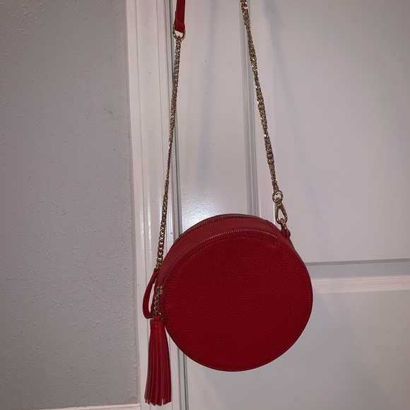 TMRW Studio red circle crossbody (100% leather) - Picture 2 of 3
